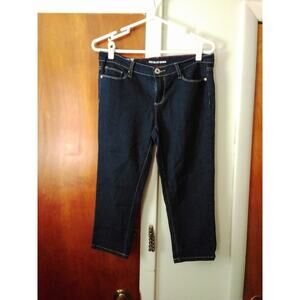 Red Blue Denim Skinny Denim Capris 9/10